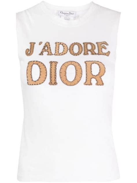 vintage j'adore dior top|pre owned christian dior tops.